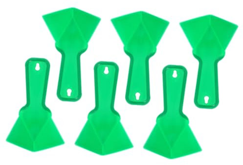 HORIALENCE Paleta Para Esquinas Interiores y Exteriores De Paneles De Yeso, Herramienta De Acabado De Masilla De Plástico, Ergonómica, Pack De 6 Unidades, Uso Construcción y Reparaciones