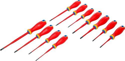 BGS 35851 | Jeu de tournevis VDE | pointe extra fine | 11 pcs.