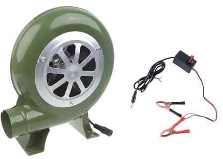 BBQ Air Movers Ventilador Ventilador De Velocidad Variable De 12V Centrífugo Con Controlador Velocidad Acampando Carbón Inicial Carbón Para Parrilla Para La Parrilla
