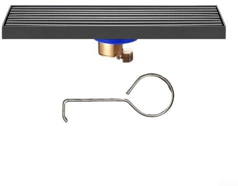 Siphon de sol de douche linéaire en acier inoxydable 304 avec style invisible conçu pour un drainage efficace et une protection contre les insectes et dans les salles de bain