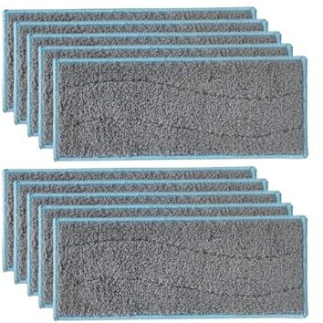 VFEBTSD Wet Mopping Pads Compatible With Braava Jet M6 Robot Vacuum Cleaner, Washable Mop Cloths Rags Pads Replacement Accessories Parts(10PCS)