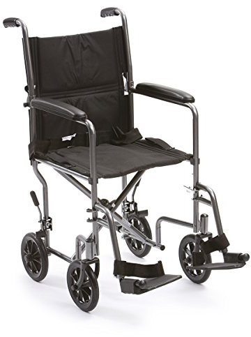 Chaise de voyage pliable avec assise de 48,3 cm de largeur – Construction en acier pour une mobilité et un confort faciles