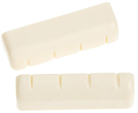 MAJORMENCH 2 Piezas de Cejuelas para Banjo en Abs Blanco, Soporte para Cuerdas y Mejora de Sustain, Accesorios para Banjo Musicales