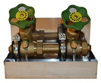 Schlösser Kompakt Verteiler DN25-2 Abgänge DN20-Wasserverteiler inkl V2ARinne,. 2 x Rohrschelle und 2 Stockschraube