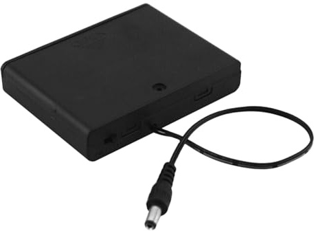 OUNONA Boitier Support Coupleur 6 Piles AA avec Fils de Connexion et Interrupteur on/Off 9V