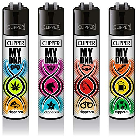 Clipper® Feuerzeuge - My DNA - 4er Set