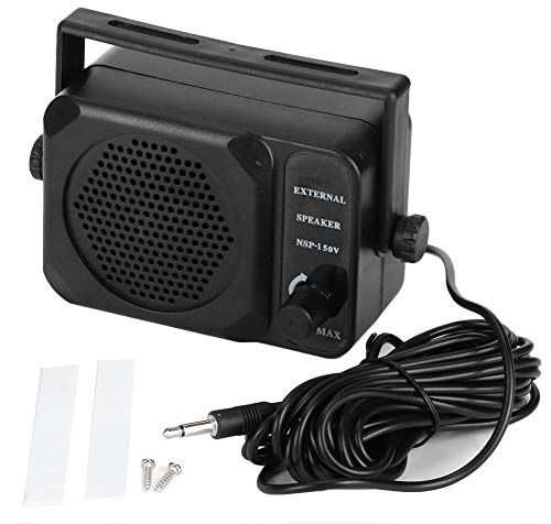 Yctze Trompete Auto Horn Lautsprecher, Au?en Mini Au?enlautsprecher ABS NSP-150V 2-Wege-Radio CB HF UKW UHF Transceiver Autozubeh?r