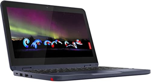 Lenovo 300 W Gen 3 82J1000GUS 11,6 Touchscreen Convertibile 2 in 1 Notebook - HD - 1366 x 768 - AMD 3015e Dual-Core (2 Core) 1.20 GHz - 4 GB RAM - 64 GB di memoria flash - Abyss Blue
