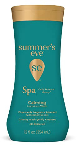 Summer's Eve Spa Calming Daily All-Over Feminine Wash, 12 Fl Oz, pH Balance Feminine Wash Formulated to Remove Odor