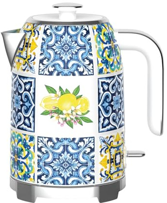 DCG Bollitore elettrico kettle bolli acqua tisane maioliche acciaio 2200 W
