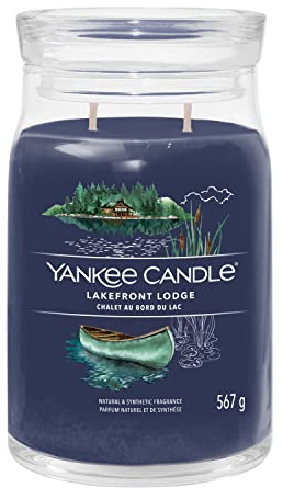 Yankee Candle Signature Duftkerze | große Kerze mit langer Brenndauer „Lakefront Lodge“ | Soja-Wachs-Mix | Perfekte Geschenke für Frauen