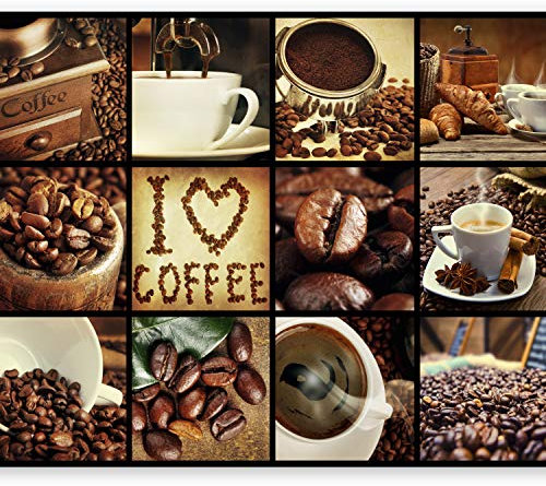 murando - Fototapete Premium-Vlies Küche Kaffee 350x256cm - Foto Tapete Wohnzimmer Moderne Vliestapete XXL Wandtapete Motivtapeten Bildtapete 3d Effekt Wand Dekoration Flur Kaffebohne Coffee