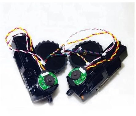 Beegie Rueda De Aspiradora con Motores. Compatible con Conga 3090 3092 S3090. Reemplazo del Conjunto del Motor de la Rueda de Las Piezas del Aspirador del Robot (Color : L and R Wheel)