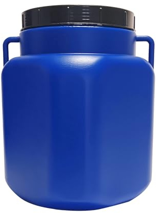 BAUPROFI Fass quadratisch 30l blau | Weithalsfass lebensmittelecht Camping lagern Regen
