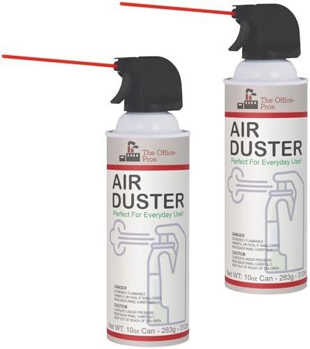 Can Air, Compressed Canned Air, Air Duster, Can Air Duster for Computer, Electronic Keyboard Cleaner - 10oz Can - 2 Cans