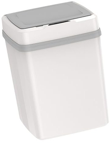 Nurnesy Poubelle Automatique, Poubelle de Salle de Bain Silencieuse Grande Capacité Poubelle Détecteur de Mouvement Poubelle avec Couvercle pour Salle de Bain Cuisine Salon