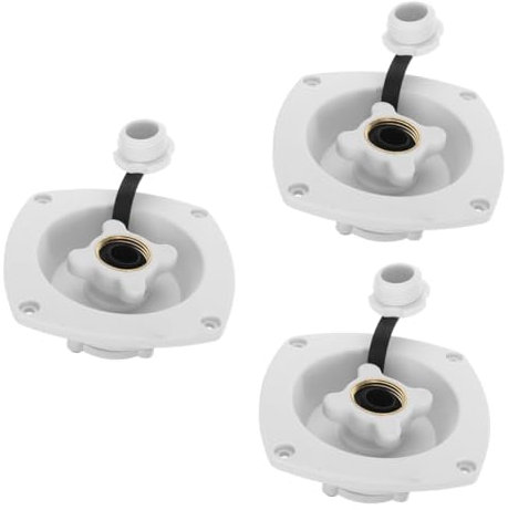 OUNONA 3stücke Wassereinfüllstutzen Für Wohnmobile Und Boote Wasserdichter Und Langlebiger Wasserzulauf Mit Elegantem Design Einfache Installation Zuverlässige Abdichtung Und