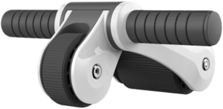 NMGHUTE Bauchroller Bauchmuskeltrainer Bauchtrainer Bauch Rad Für Bauch Muskel Übung Gym Trainingsgeräte Faltbare Bauch Muskel Training Bauchrad Bauchtrainer ab Roller(White)