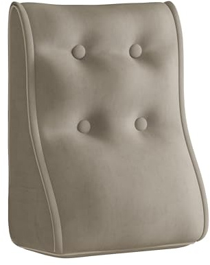 Modulares Lesekissen für Bett und Sofa Samt Kissenbezug, DIY Rückenkissen Bett für Erwachsene, PP-Baumwolle Keilkissen Bett Kopfteil, Kombinierbar Reißverschluss Reading Pillow, Deko Schlafzimmer