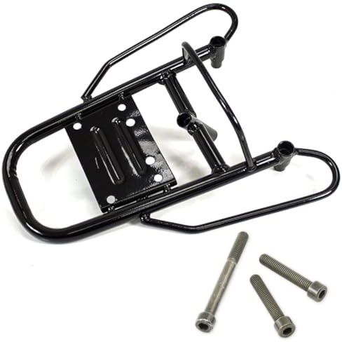 Rear Black Luggage Rack Lexmoto Echo 50 E4 LJ50QT-5L/Echo+ 50 Euro 5 LJ50QT-6L-E5/Echo 50 Euro 5 LJ50QT-9L-E5/Echo 50 LJ50QT-3L/Echo+ 50 LJ50QT-6L/FM 50 WY50QT-111 with Fitting Kit