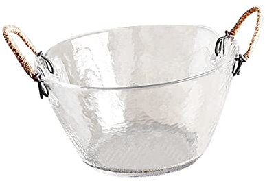 Cabilock Cuenco De Vidrio De Gran Capacidad Para Mezclar Ensalada De Frutas Vajilla De Cocina Para Decoración