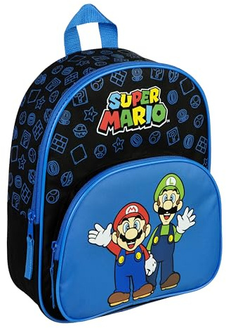 Undercover - Mochila infantil Super Mario - con bolsillo delantero - para jardín de infancia, tiempo libre y viajes - para niños a partir de 4 años