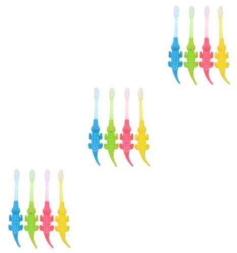 VALICLUD 3 Sätze Kinderzahnbürste Zähne Buddy Hallo Kleinkind Mädchen Borsten Oral Geformte Babyzahnbürsten Blasenreinigung Kinderzahnbürste Kinderzahnbürste Cartoon Zahnbürste 8 Stück * 3