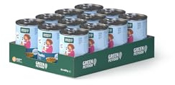Green Petfood Chunks con insetti (12 x 400 g) | Adult | Cibo umido premium in salsa cremosa per cani adulti a base di insetti e soia | senza cereali | per pelle e pelo sani | Confezione da 12
