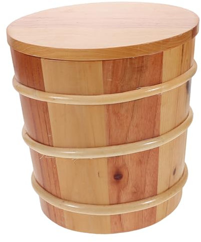 MAGICLULU Recipiente De Arroz Con Tapa Cubo Para Sauna Tazón De Sushi Resistente y Versátil