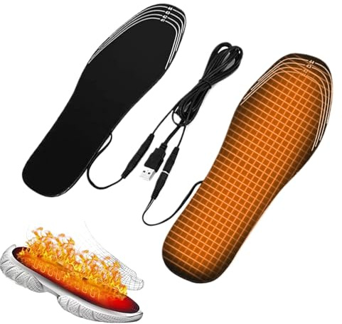 Beheizte Einlegesohlen für Stiefel, anpassbare Heizeinsätze für Stiefel | Thermokissen für Füße – für Skifahrer, Snowboarder, Angler, Wandern, Radfahren, Angeln auf, Gehen mit Hund