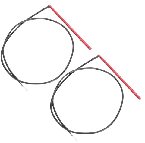 TOYANDONA 2 Stück Piezo Tonabnehmer für Akustikgitarren und Ukulelen Roter unter Sattel Pickup ohne Stecker Passives Tonabnehmersystem für Klassische und Folk Gitarren
