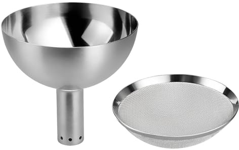 Wine Aerator Funnel with Sediment Strainer, Stainless Steel Wine Decanter with Filter, Wine Shower Funnel, Gift for Wine Lover