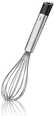 GEFU 29206 Schneebesen PRIMELINE 28 cm - Edelstahl Rührbesen Profi | Formstabiler Schlagbesen mit ergonomischem Griff und praktischer Aufhängeöse, spülmaschinenfestes Küchenutensil