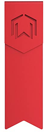 CZUR Metall Lesezeichen - Kreative Geschenk Lesezeichen für Frauen Männer Stilvolle Clip Halter Aluminiumlegierung Halterung für langlebige Verwendung (Candy Apple Rot)