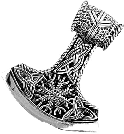 Kiss of Leather Thorshammer Anhänger aus 925 Sterling Silber Nr. 379