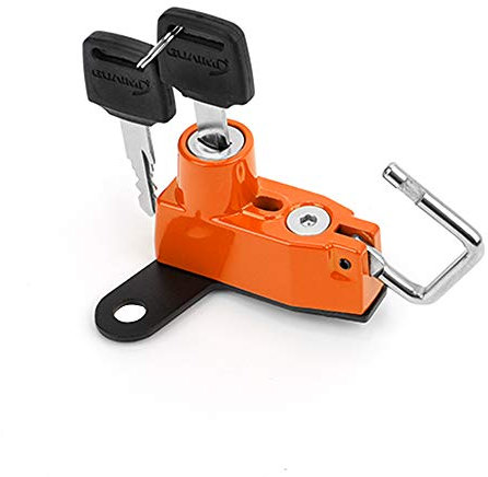 KYN Motorrad-Diebstahl-Helmschloss für Suzuki GSXR125 GSXS125 2017, GSXR GSXS 125 GSX125R GSXS125 (Orange)