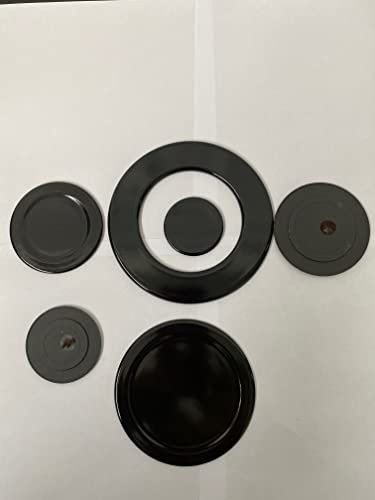 HOMELY COMPATIBILI CON REX ELECTROLUX ZANUSSI 5 PZ tripla corona piu 4 ausiliari per piano cottura a gas piattelli in ghisa con bordo superiore ferma liquidi (made in italy) kit S 4457 KIT 5