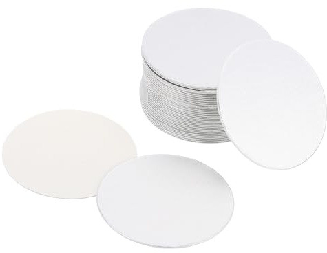 PATIKIL 38mm/1.5 Aluminium-Folie Cap Liner, 75 Pack resistent Tamper Induktion Heat Sealer Abdichtung Liner für PE Kunststoff-Flasche Glas Deckel