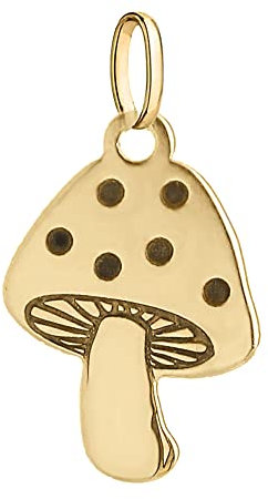 Champignon Fliegenpilz Anhänger 333 Gold 8K Gelbgold Damen Charm