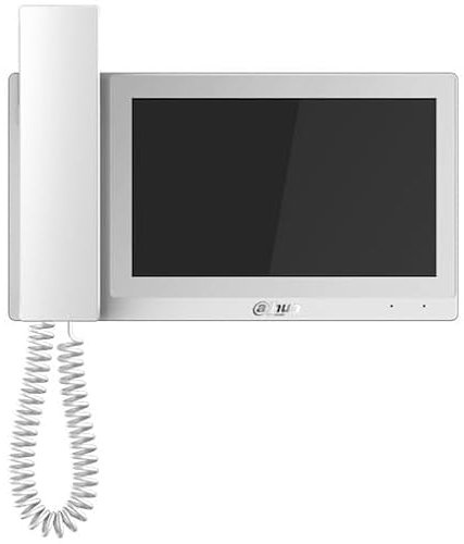 Dahua VTH5221EW-H Videocitofono IP 7 pollici touch screen per interni con corno e PoE (cornice bianca)