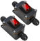 2 Stück IP65 Wasserdichter inline schalter kabelschalter mit Mini Schraubendreher 12V DC 30A DPST 4 polig Drucktaste Inline-Schalter Schalter Kabelschalter Schnurschalter Ein/Aus Schalter Wippschalter