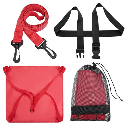 Parachute De Natation - Ceinture D'entraînement De Natation, Appareil Musculation pour Piscine À Traction, Augmente La Résistance À La Natation