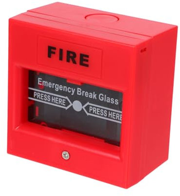 Tofficu Pulsante Allarme Antincendio Manuale Resettable Per Sistemi Tradizionali Interruttore Emergenza Sicuro e Facile Da Usare Attivazione Rapida Per Segnalazioni Immediati