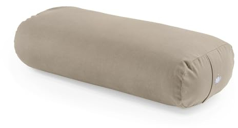 Lotuscrafts® Bolster Yoga Nackenrolle für Yin Yoga, 100% Kapok Füllung, Bezug aus Baumwolle waschbar, Kissen für Restorative Übungen