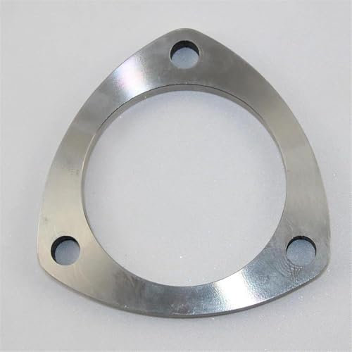 DFJOSF Gola della Coda dell'auto Flangia Acciaio Inossidabile 304 Universale 51mm 63mm 76mm Flangia Mobile 3 Fori Saldata Usata Tubi Scarico Attrezzature Automobili Tubi di scappamento(51mm)