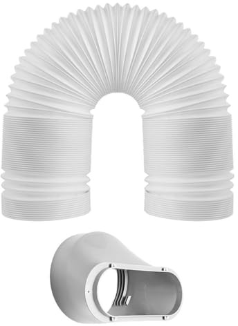 IMIKEYA Manguera de Escape para Aire Acondicionado Tubo Ventilación Extensible con Adaptador Compatible Oficina y Hogar Resistente Instalar