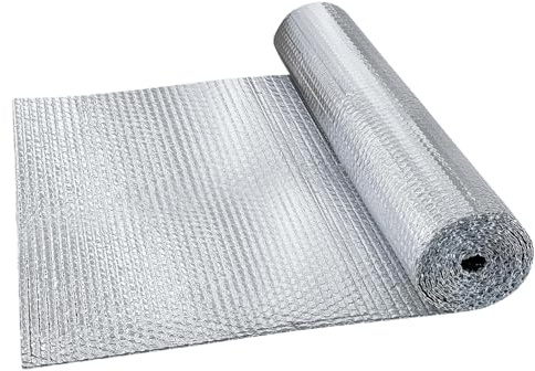 Rouleau isolant en film d'aluminium polyéthylène, panneau de radiateur réfléchissant et barrière d'isolation thermique, panneau de toit, véranda, fenêtre, porte de garage, pour protection solaire et