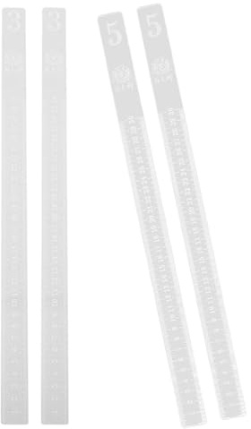 WEKADRIN 2 Paia di Strumenti in Acrilico per Misurare Lo Spessore dell'Impasto Spessore Uniforme e Facile da Usare, Accessori per Pasticceria per Cottura