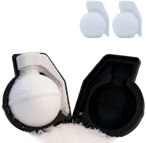 Lmyaicp Molde para Bolas de Nieve con Forma de Granada, Herramienta para Hacer Bolas de Nieve de Invierno y Molde de Arena, Molde rápido para Hacer granadas de Nieve para niños y Adultos (2)