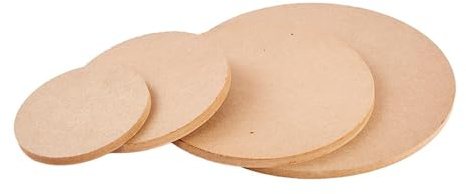 IEEDFJKK Planches fiables en 4 Tailles, Plaque Vierge en Fibre de Bois, Outil de modelage pour Argile, Plateau malaxage, 4 pièces, Plateaux pour Tour potier, Sculptures Argile, Grande résistance à